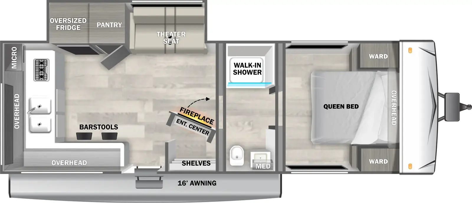 Evo West 2290ER Floorplan